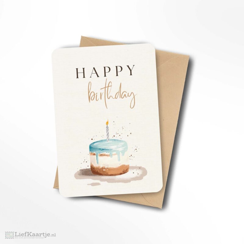 Happy birthday blauw