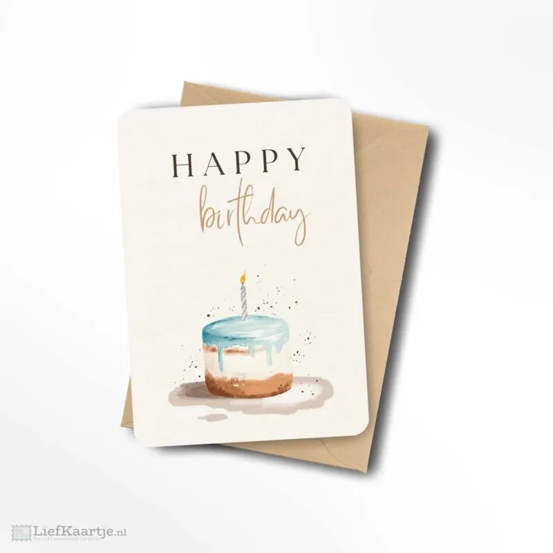 Happy birthday blauw