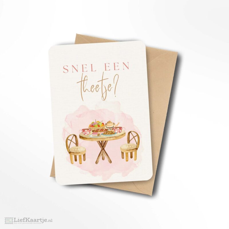 snel een theetje