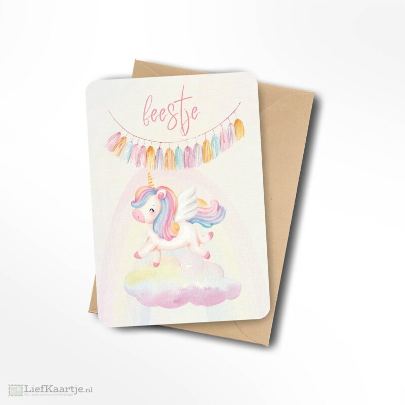 Kom je ook op mijn feestje unicorn