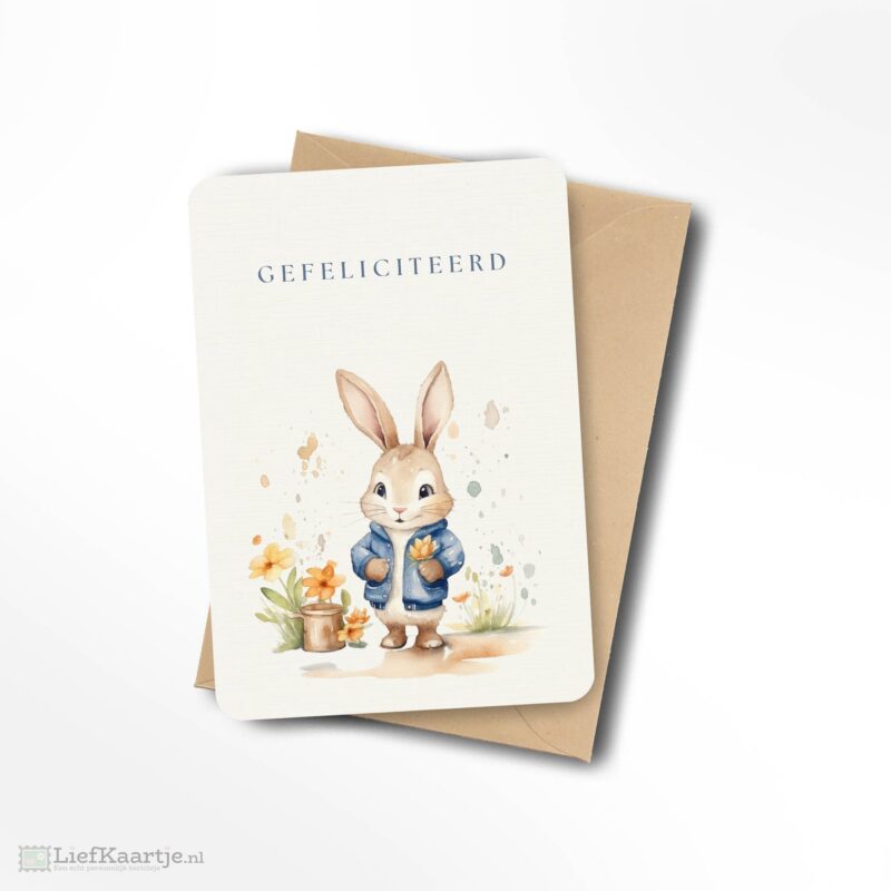 Gefeliciteerd konijntje