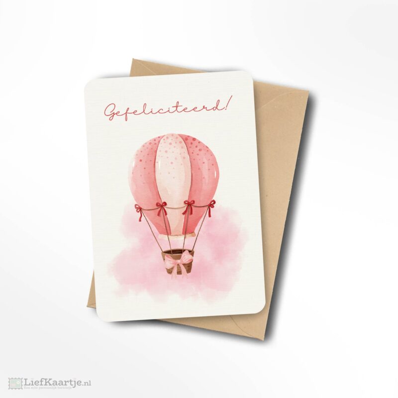Gefeliciteerd luchtballon