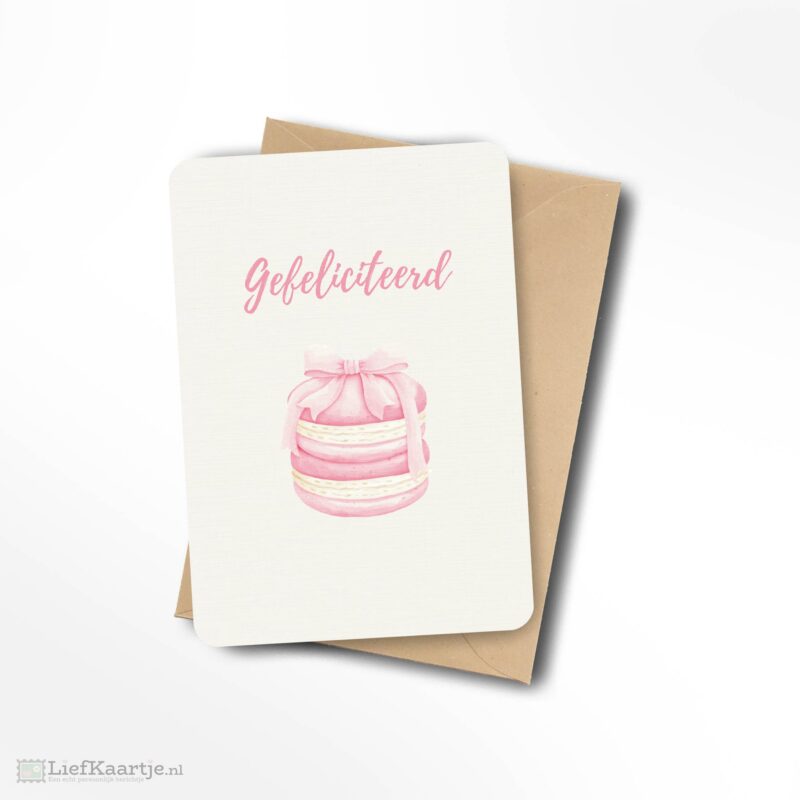 Gefeliciteerd macaron