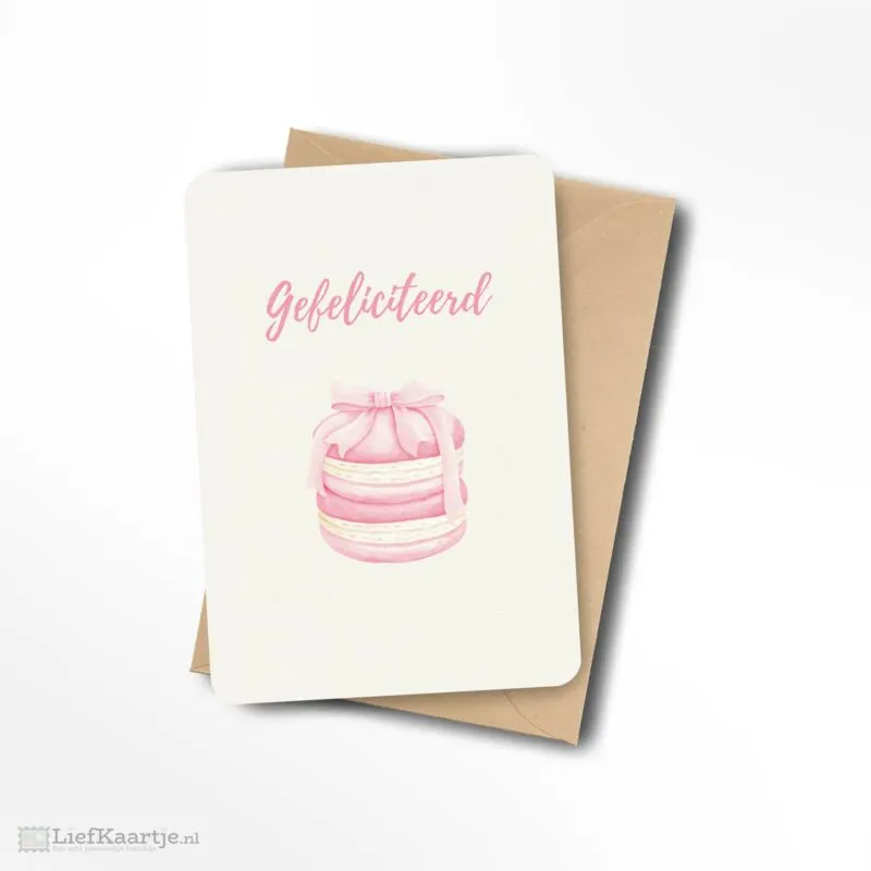 Gefeliciteerd macaron