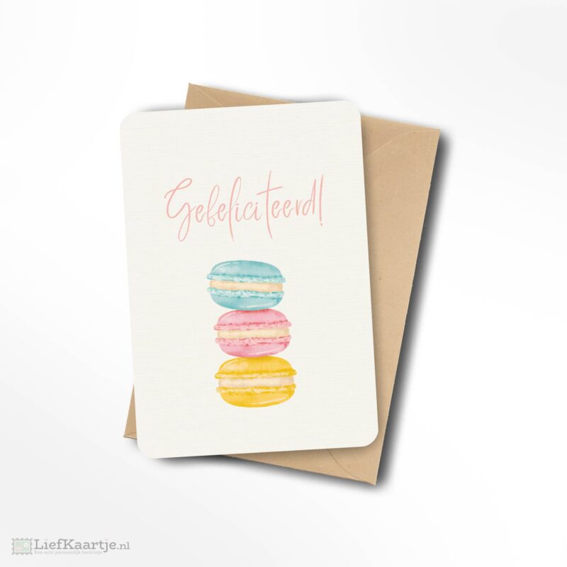 Gefeliciteerd macarons
