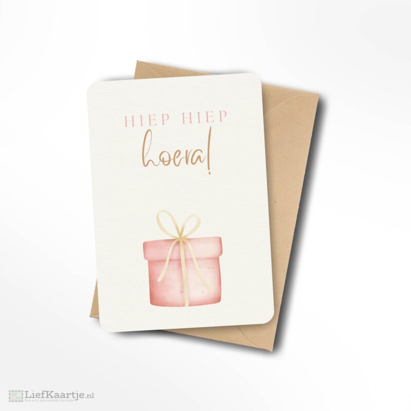 Hiep hiep hoera cadeautje