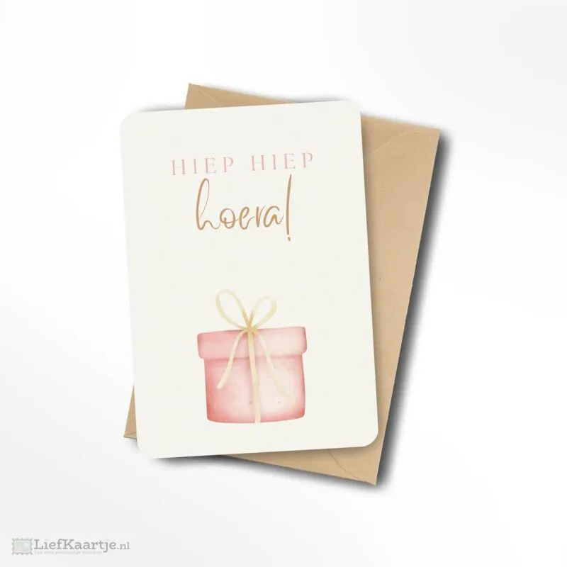 Hiep hiep hoera cadeautje