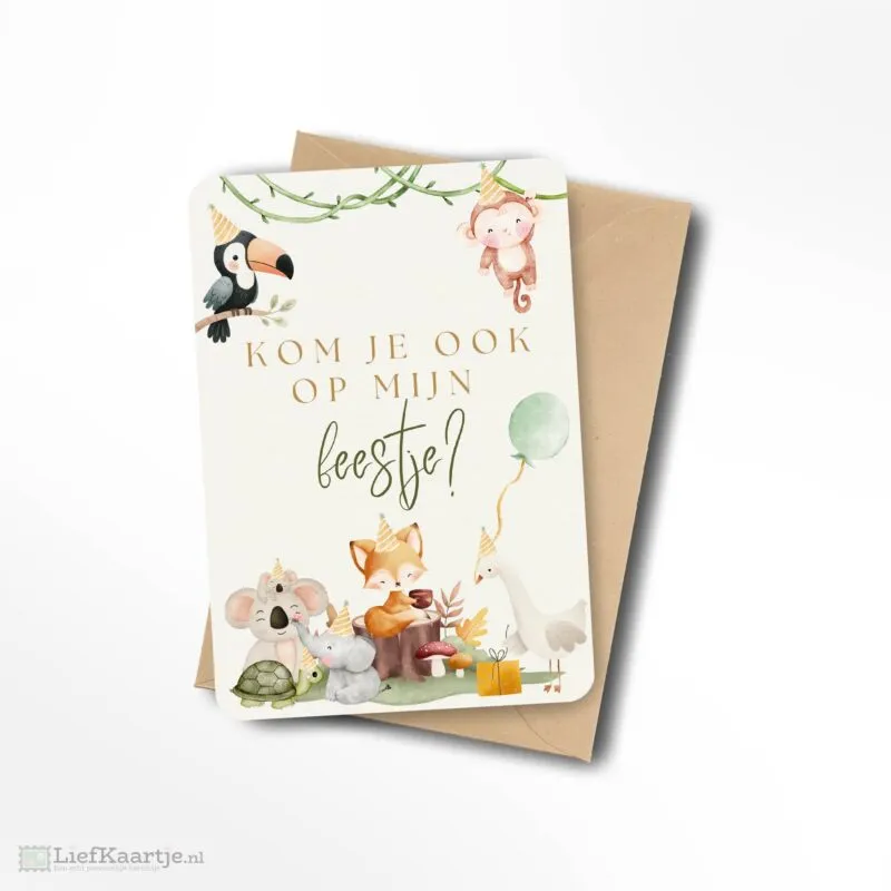 Kom je ook op mijn feestje dieren