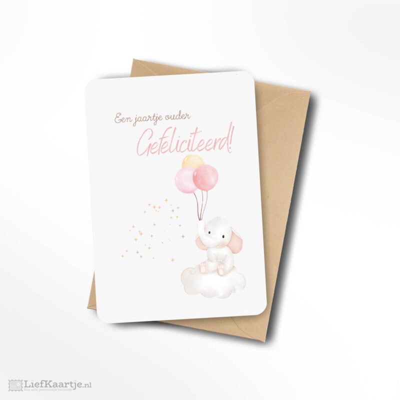 Een jaartje ouder gefeliciteerd!