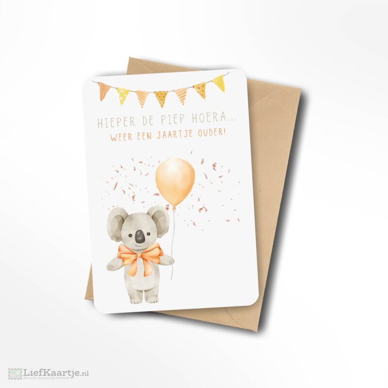 Hieper de piep hoera weer een jaartje ouder