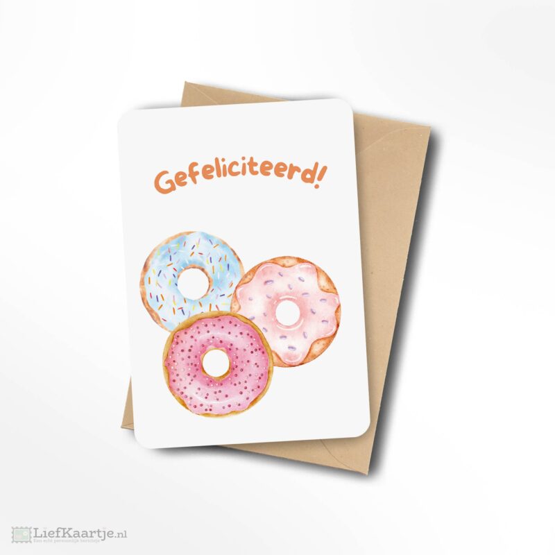 Gefeliciteerd donut