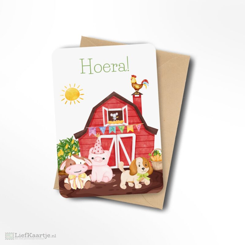 Hoera boerderij diertjes
